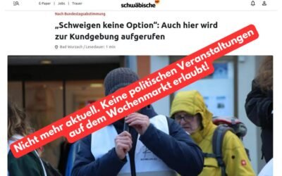 Nicht mehr aktuell! Auch in Bad Wurzach wird zur Kundgebung aufgerufen